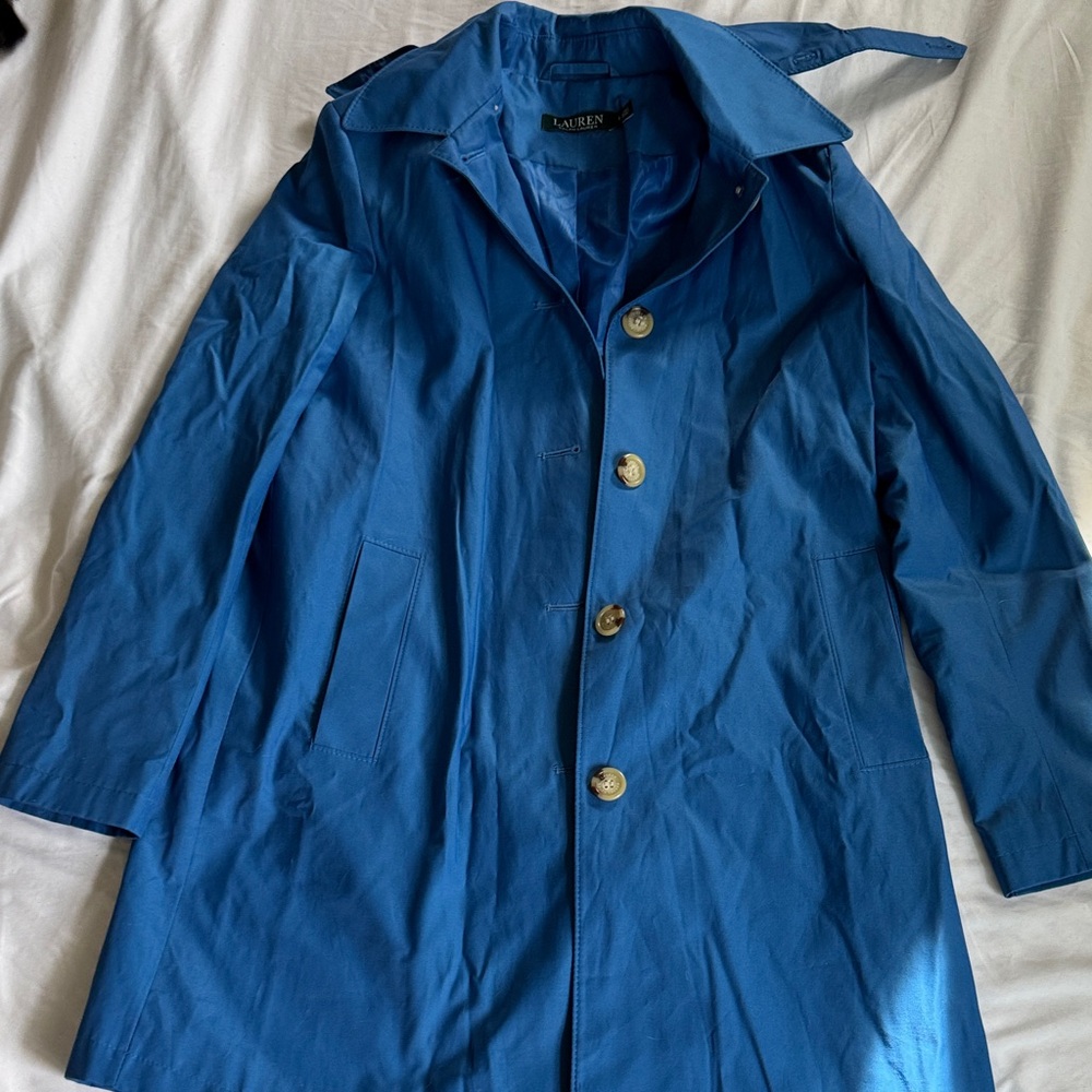 Ralph Lauren Vibrant Blue Trench Coat